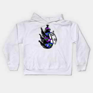 Topsy turvy teapot Kids Hoodie